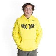 O Wings, Nike, Yellow, Hoodie, Cotton Blend, Men, Sweatshirt, 433180